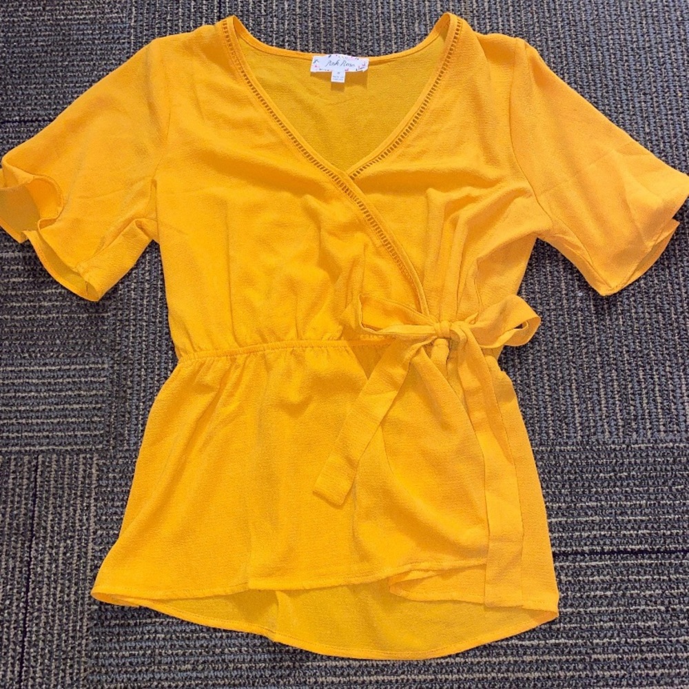 Yellow Tie Top